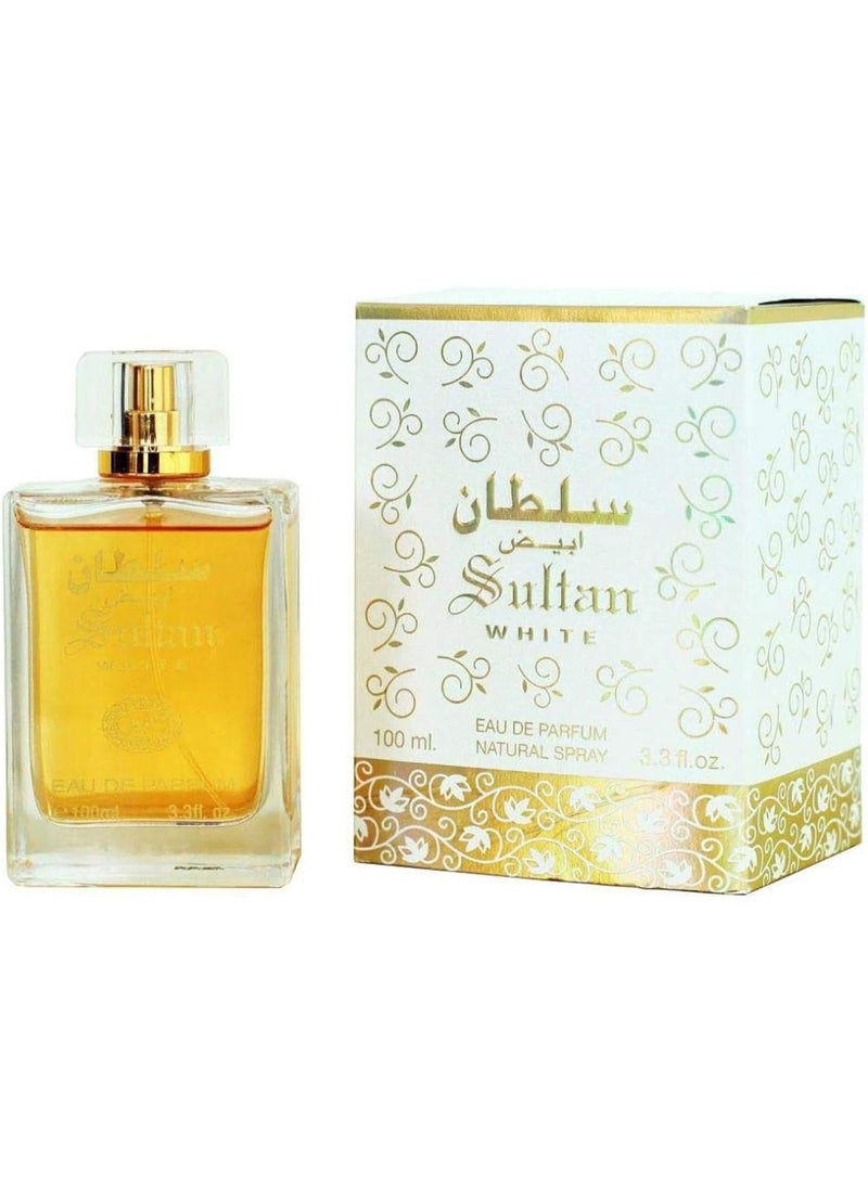 Sultan White Eau de Parfum 100ml, Unisex by Lattafa